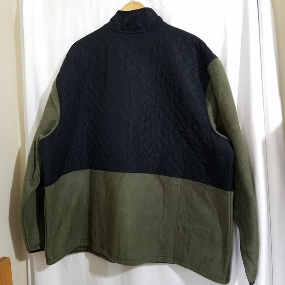 Eddie Bauer Men’s Mixed Media Fleece Jacket Size 3XL–Black/Gray Warm Outdoor NEW - Picture 3 of 15